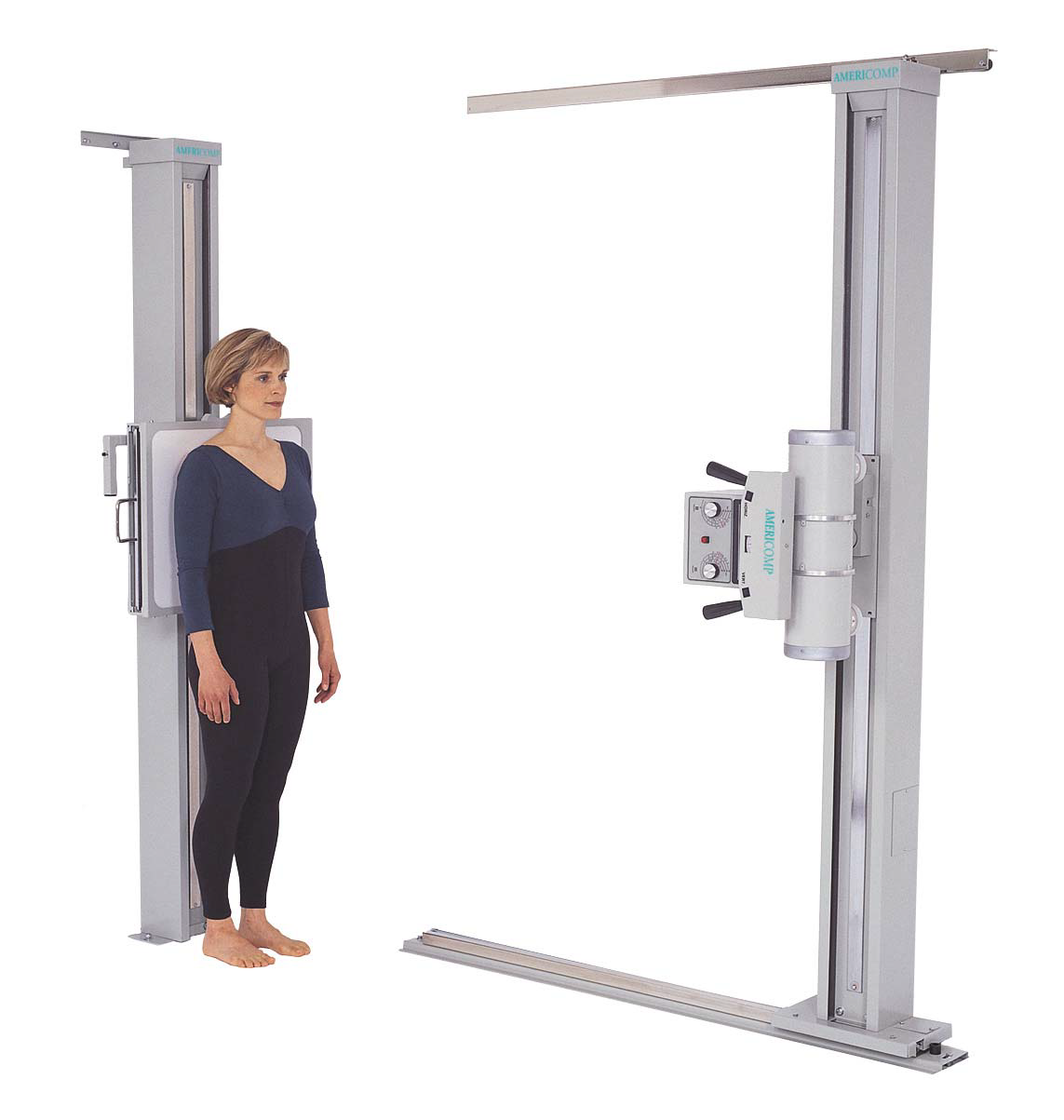 AmeriComp long-length chiropractic wall stand and tube stand