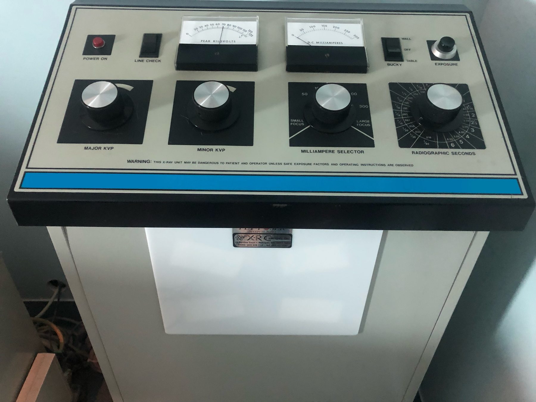 Legacy analog generator console offered as inspected used equipment