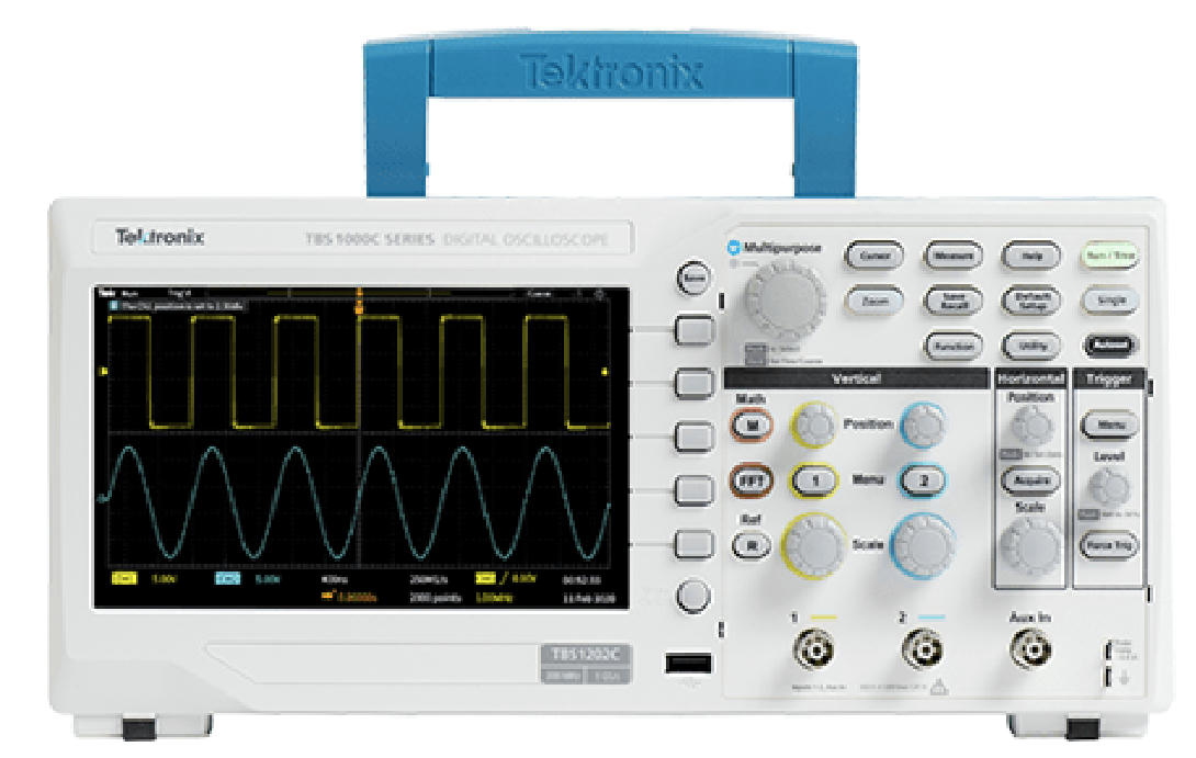 Oscilloscope used to diagnose generator and console faults